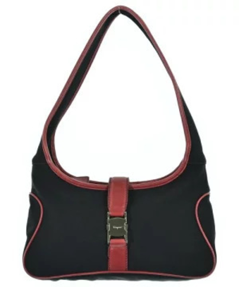 Salvatore Ferragamo Handbag Black x Red